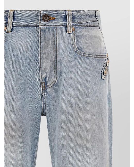Balenciaga Blue Denim City Regular-Fit Straight-Leg Jeans