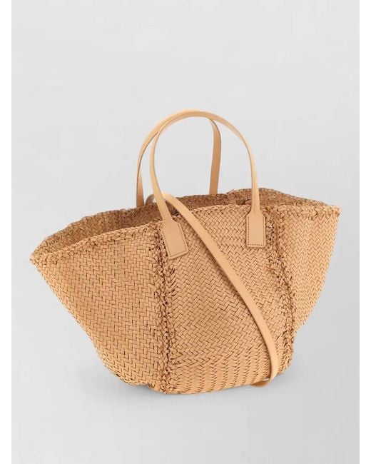 Dragon Diffusion White Na Maxi Leather Beach Bag