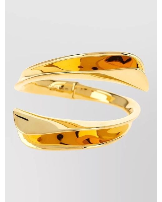 ARMARIUM Yellow Torchon Bracelet Polished Finish Modern Contour
