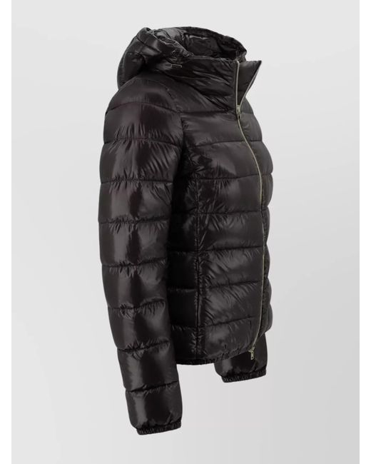 Herno Black Puffer Jacket With Hood