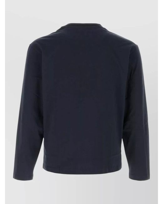 Jil Sander Blue Cotton Sweatshirt for men