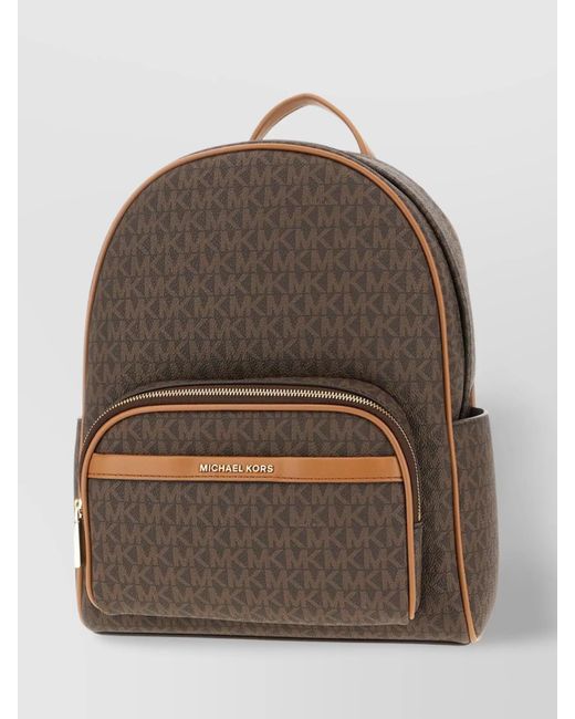 Michael Kors Brown Na Coated Canvas Backpack