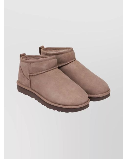 Ugg Natural Suede Ankle Boots