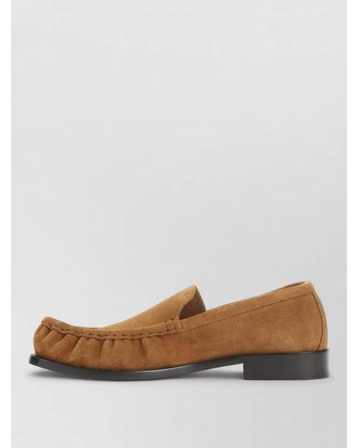 Dries Van Noten Brown Suede Loafer Slipper Apron Toe Design for men