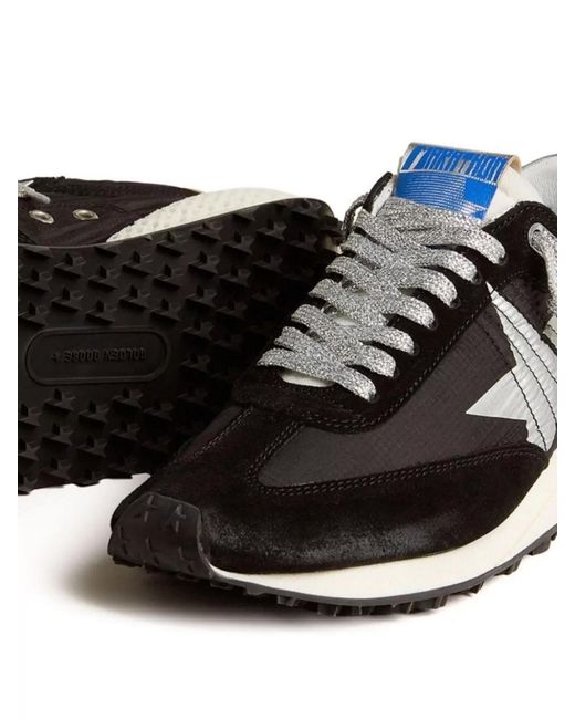 Golden Goose Deluxe Brand Black Leather Low-Top Sneakers