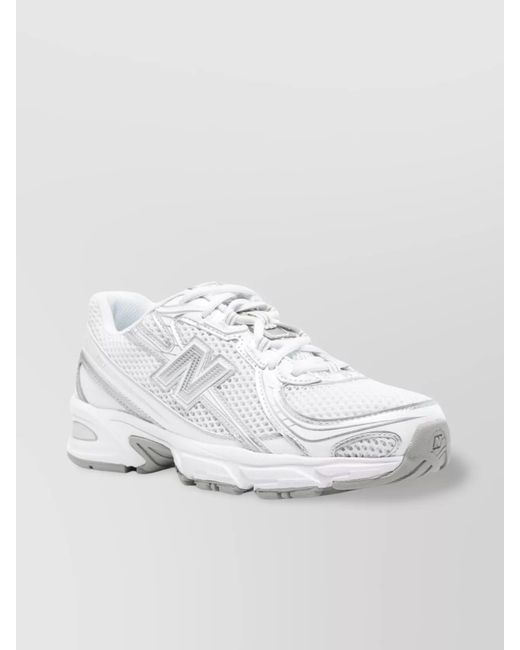 New Balance White Low-Top Sneakers