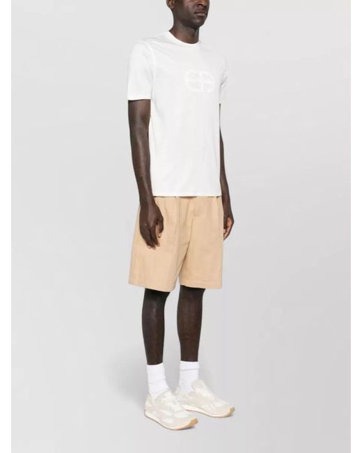Emporio Armani White Logo Short-Sleeve T-Shirt for men