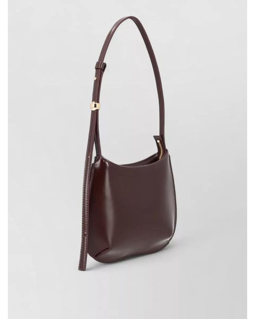 Jacquemus Brown Le Bisou Calf Leather Shoulder Bag