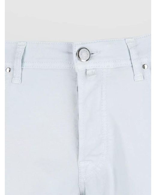 Jacob Cohen White Denim Slim Jeans for men