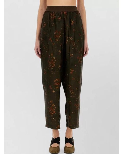 Uma Wang Green Palmer Wide Fit Ankle Length Pants