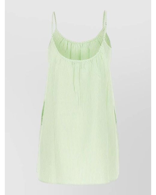 Polo Ralph Lauren Green Cotton Dress Lightweight Fabric Spaghetti Straps