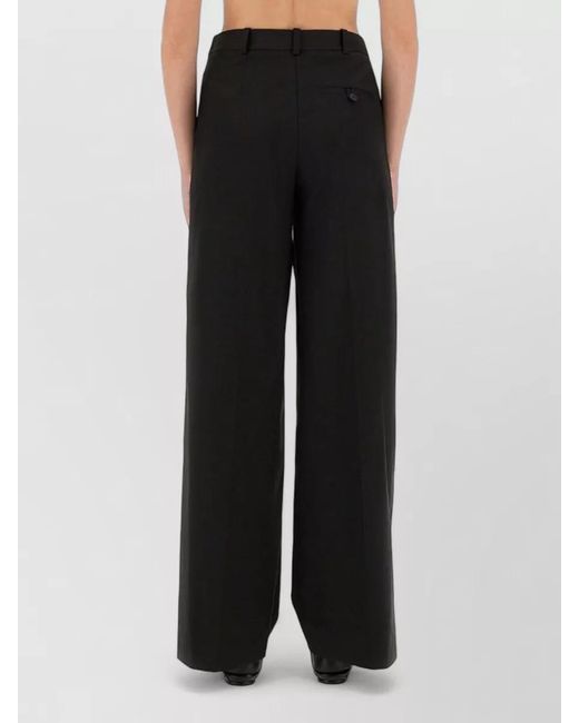 THE GARMENT Black Pluto Pants Wide Leg Pleated Waistband