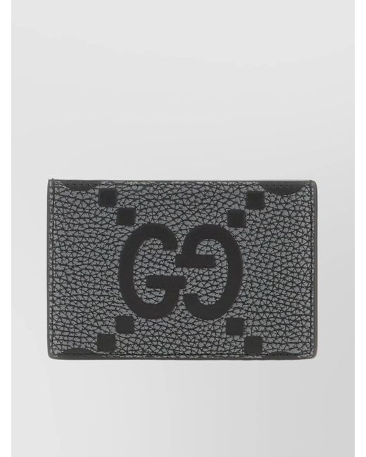 Gucci Gray Leather Cardholder for men