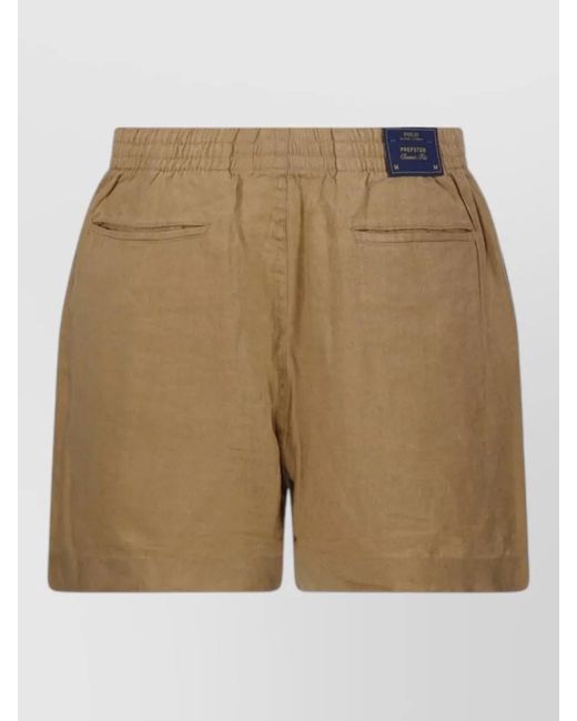 Ralph Lauren Natural Shorts Side And Back Pockets Design for men