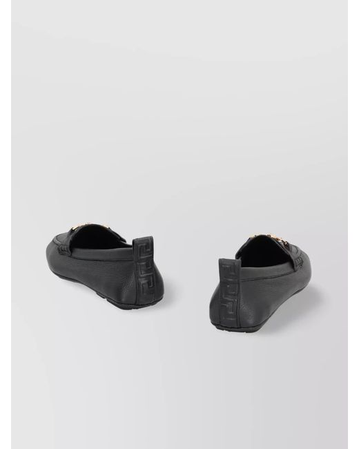 Versace Multicolor Pebbled Leather Loafers for men