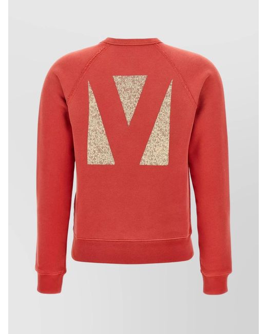 Valentino Garavani Red Cotton Sweatshirt