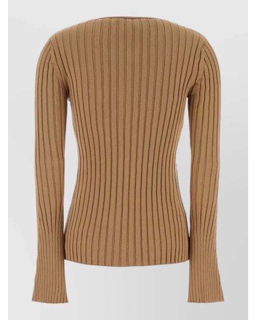 Stella McCartney Brown Cotton Cardigan