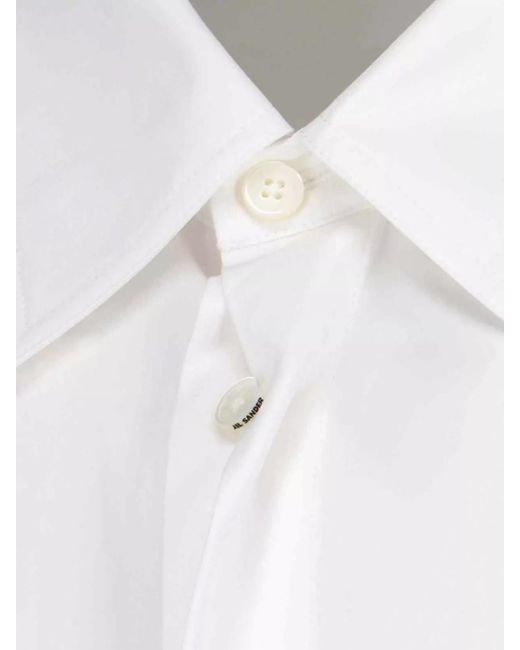 Jil Sander White Cotton Shirt for men