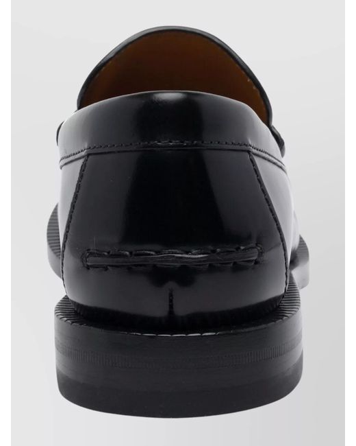 Gucci Black Leather Loafers for men