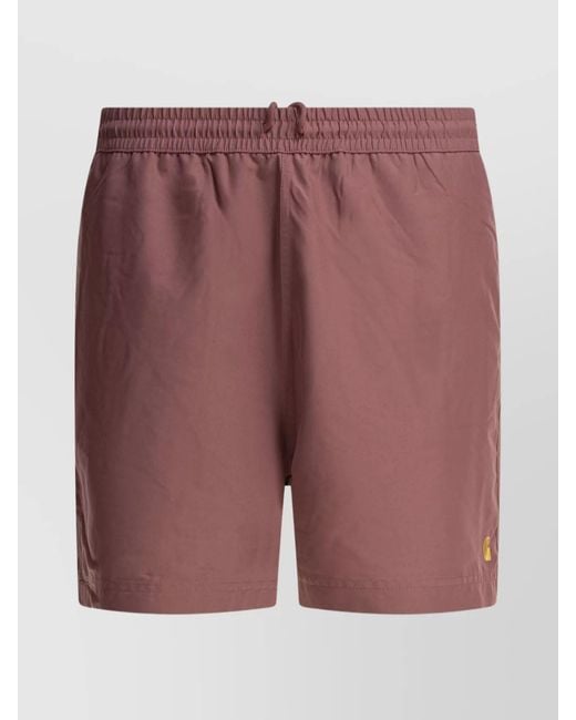 Carhartt Red Polyester Swim Shorts for men