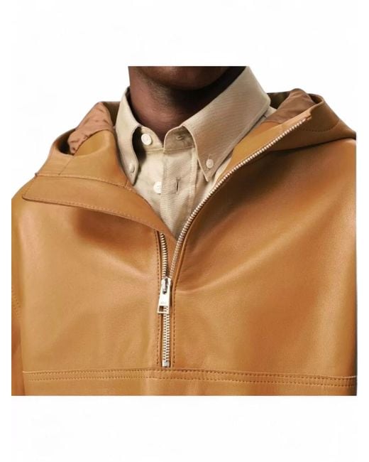 AMI Multicolor Hooded Coat Buttoned Back Detail Pockets for men