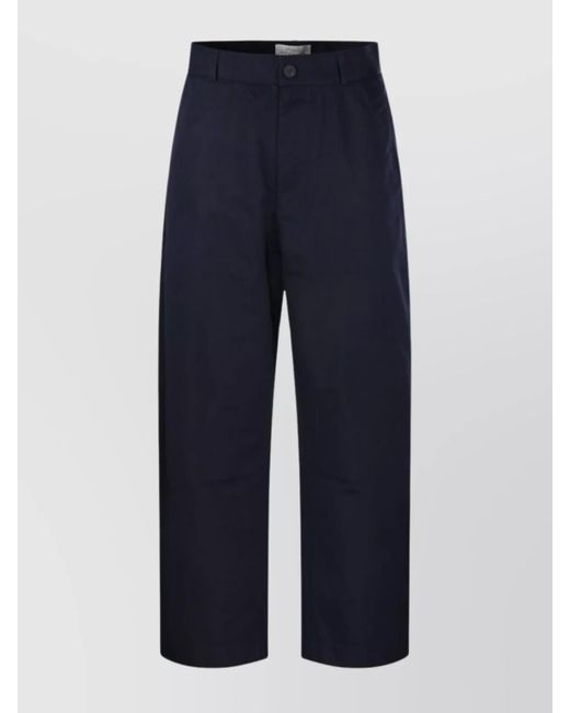 Studio Nicholson Blue Tailored Chino Trousers With Pockets for men