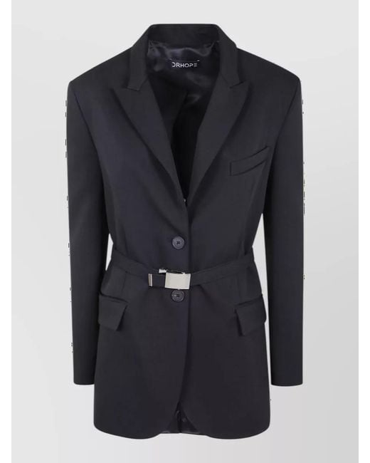 DR. HOPE Blue Belted Blazer
