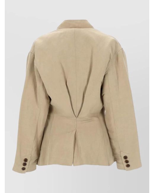 Isabel Marant Natural Soraya Tailored Jacket Notch Lapel Detail