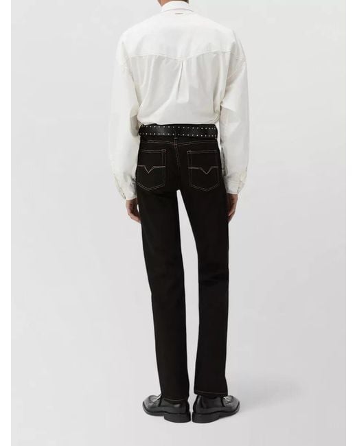 Versace Black Tapered Denim Jeans for men