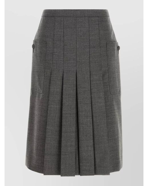 Prada Gray Suit Skirt
