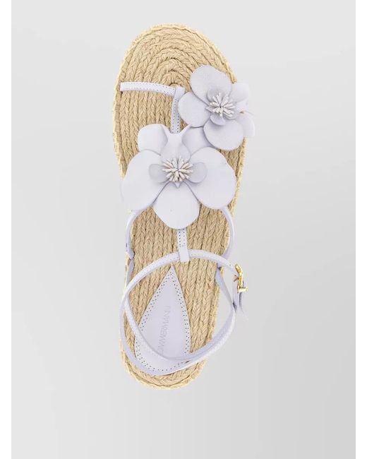 Zimmermann Metallic Leather Orchid Sandals