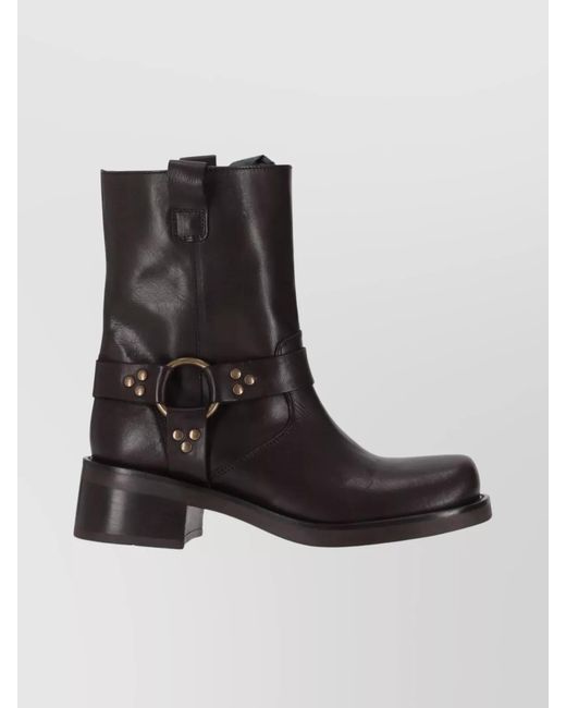 P.A.R.O.S.H. Black Leather Boots