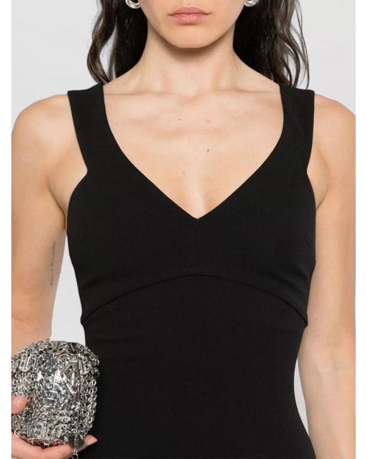 Solace London Black Nalani Maxi Dress Sleeveless V Neck