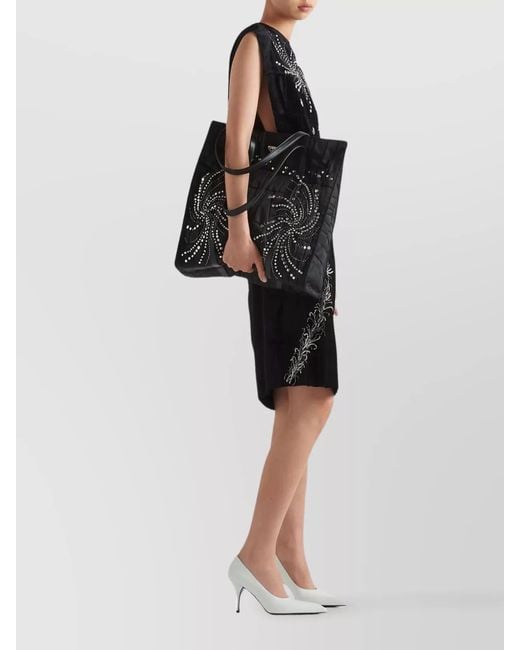 Prada Black Large Re-Nylon Tote Bag