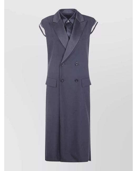 Sacai Blue Suiting Vest