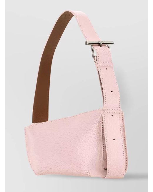 McQueen Pink Leather Crossbody Bag
