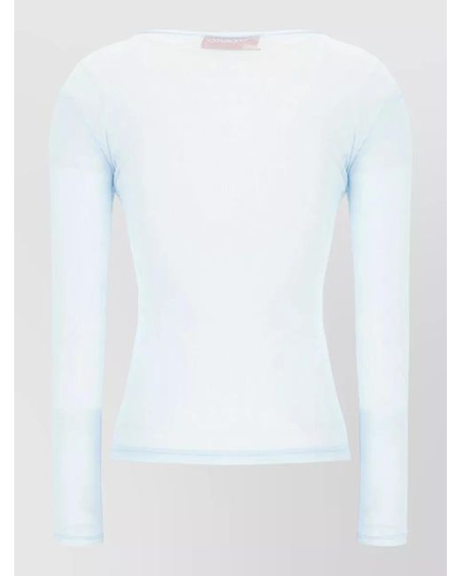 Fiorucci White Slim Fit Graphic Long Sleeve Top