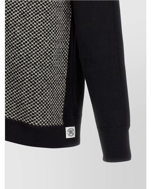 Junya Watanabe Gray Jacquard Hoodie for men