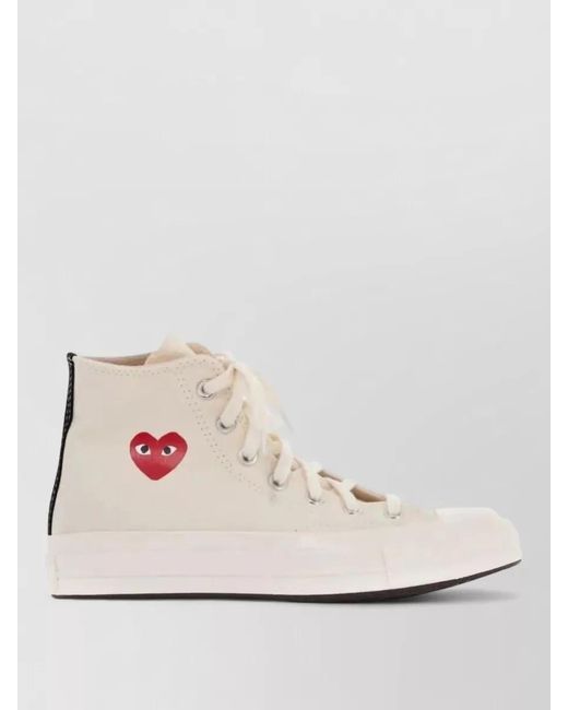 COMME DES GARÇONS PLAY Natural Chuck Taylor 70 Small Heart High Top