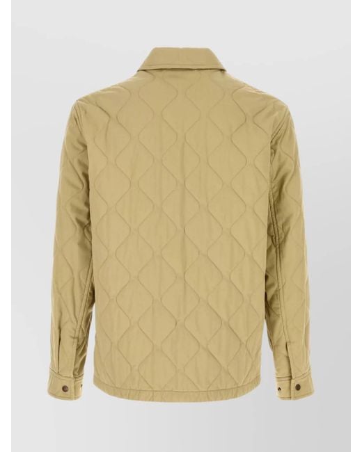 Burberry Natural Cotton Quilted Jacket for men