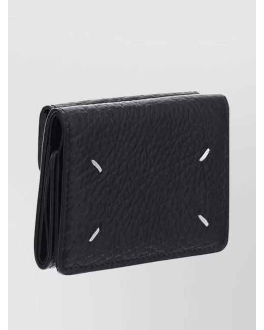 Maison Margiela Blue Leather Compact Wallet