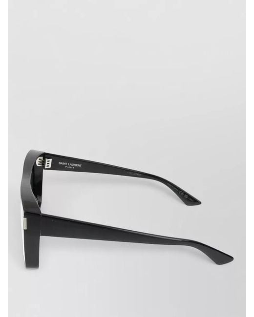 Saint Laurent Gray Sunglasses Sl 756 Square Frame Metal Accents