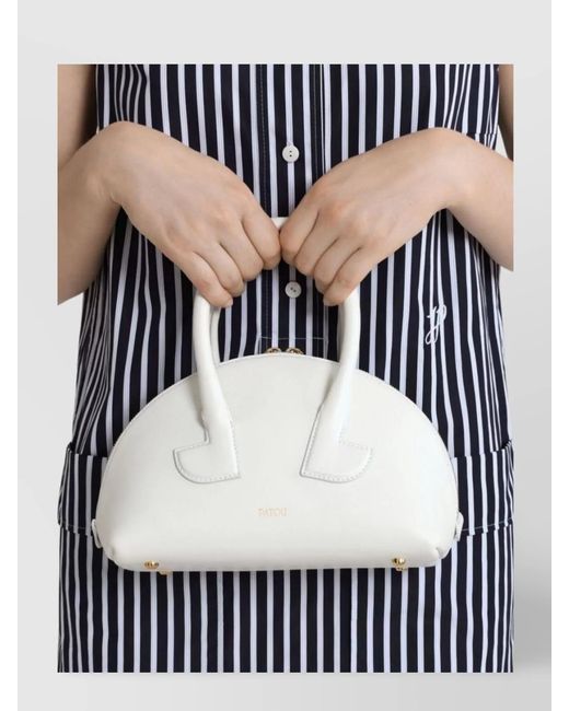 Patou Natural Leather Shoulder Bag