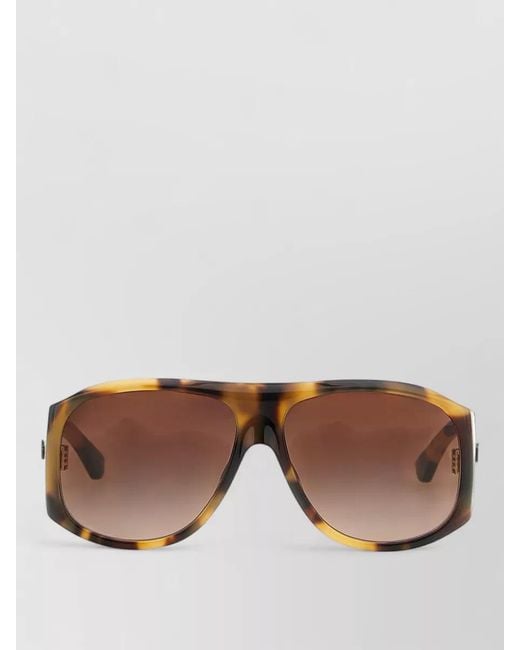 Chloé Brown Sixty Sunglasses Gradient Lenses Oversized Frame