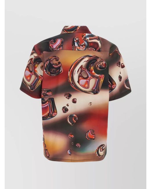 Carhartt Red Solar Chrome Short-Sleeve Shirt for men