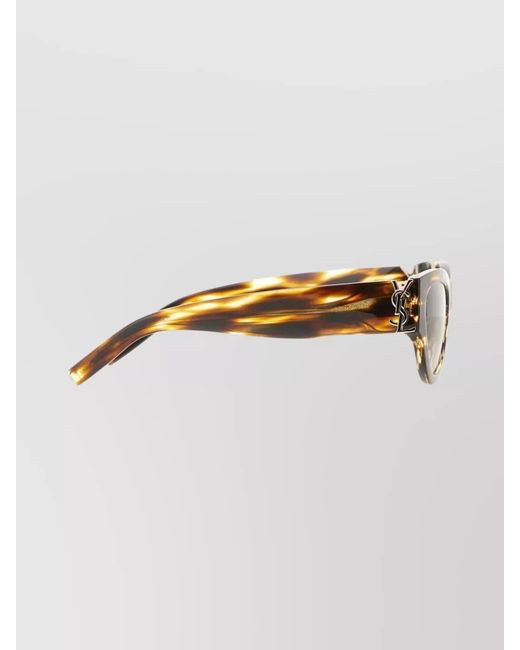 Saint Laurent White Acetate Sunglasses