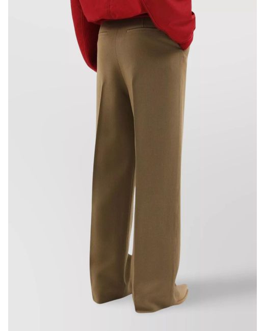 1989 STUDIO Natural Wool Straight-Leg Trousers