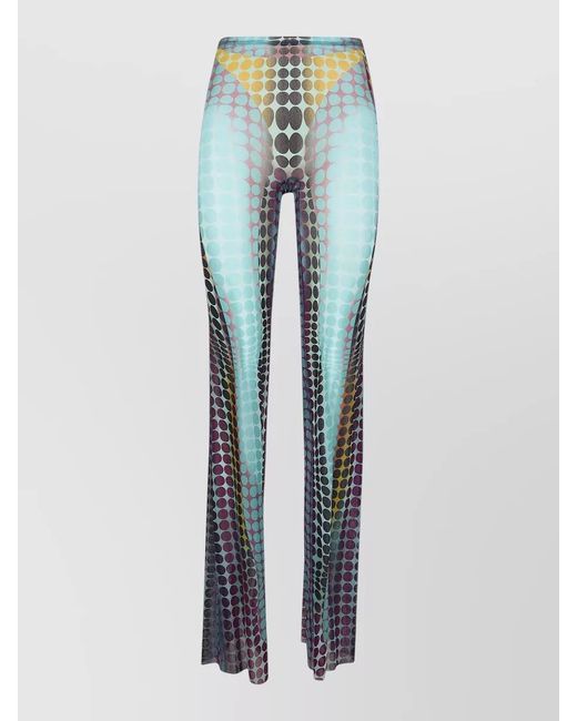 Jean Paul Gaultier Blue Flared Trousers