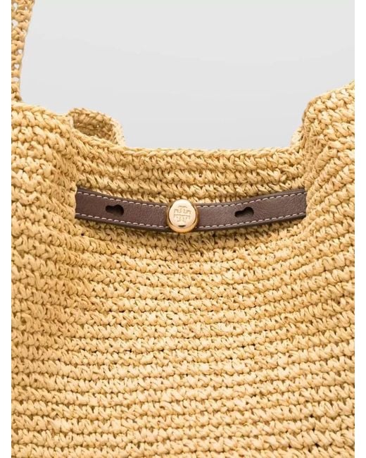 Tory Burch Natural Romy Raffia Tote Bag