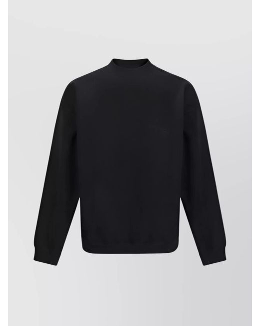 Y-3 Blue Cotton Logo Crewneck Sweatshirt for men